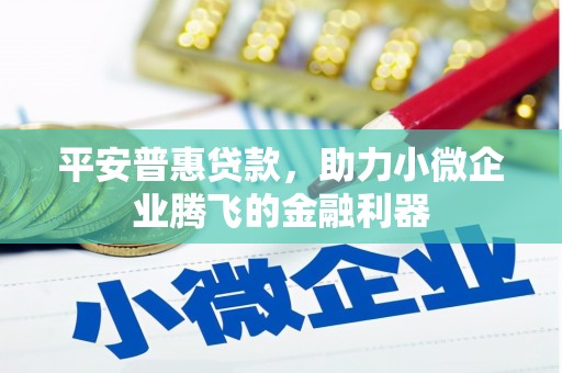 大埔平安普惠贷款，助力小微企业腾飞的金融利器