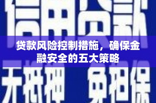 大埔贷款风险控制措施，确保金融安全的五大策略