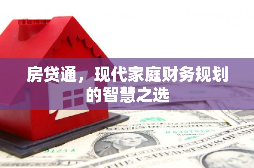 大埔房贷通，现代家庭财务规划的智慧之选
