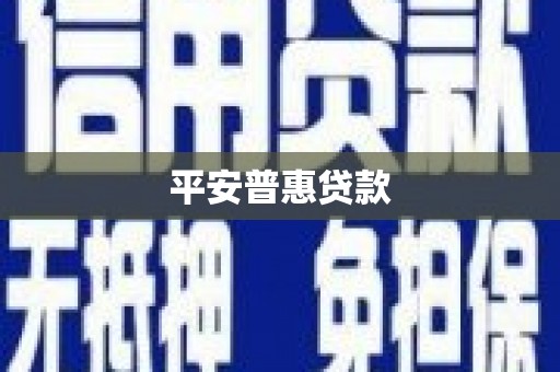 大埔平安普惠贷款