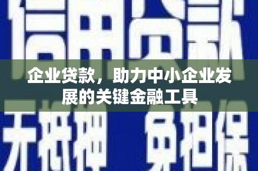大埔企业贷款，助力中小企业发展的关键金融工具