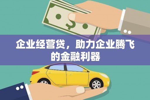 大埔企业经营贷，助力企业腾飞的金融利器