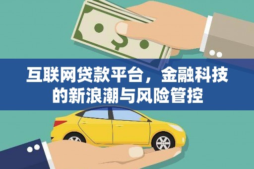 大埔互联网贷款平台，金融科技的新浪潮与风险管控