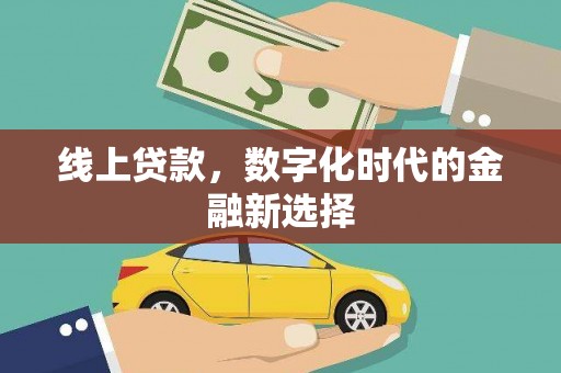 大埔线上贷款，数字化时代的金融新选择